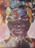 Afrikaanse vrouw met een kroontje-Diamond Painter