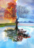 Diamond Painting Boom Winter, Zomer, Lente En Herfst-Diamond Painter