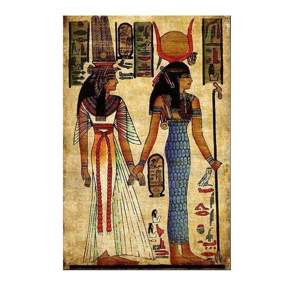 Diamond Painting Egyptische Goden Hand In Hand-Diamond Painter