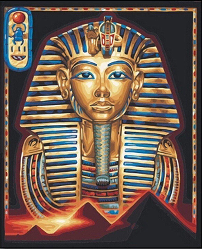 Diamond Painting Egyptische Goden Met Piramides-Diamond Painter