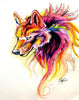 Diamond painting Gekleurde Wolf-Diamond Painter