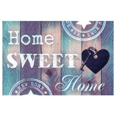 Diamond Painting Home Sweet Home Blauw Met Hart-Diamond Painter