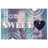 Diamond Painting Home Sweet Home Blauw Met Hart-Diamond Painter