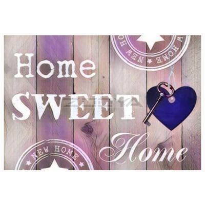 Diamond Painting Home Sweet Home Paars Met Hart-Diamond Painter