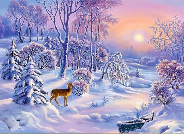 Diamond Painting Kerst Landshap 20-Diamond Painter