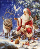 Diamond Painting Kerstman Met Witte Vogel-Diamond Painter