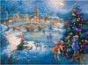 Diamond Painting Kerstmis Schaatsem Onder De Brug-Diamond Painter