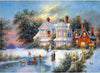 Diamond Painting Kerstmis Villa Aan Het Water-Diamond Painter