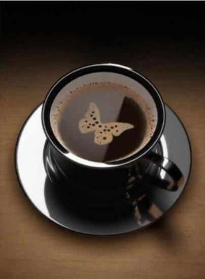 Diamond Painting Koffie Vlinder-Diamond Painter