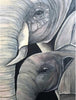 Diamond Painting Olifant met kleintje-Diamond Painter