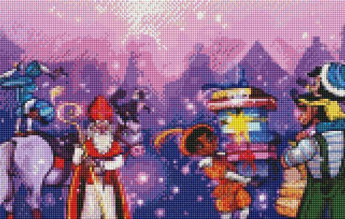 Diamond Painting Sinterklaasavond eindresultaat Hobby Painter