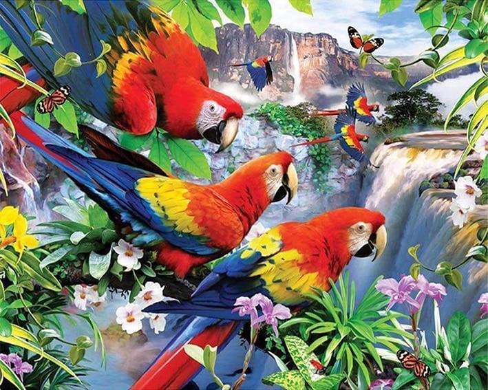 Diamond Painting Vogels op tak – Hobby Painter Diamond Painting Vogels op tak – Hobby Painter