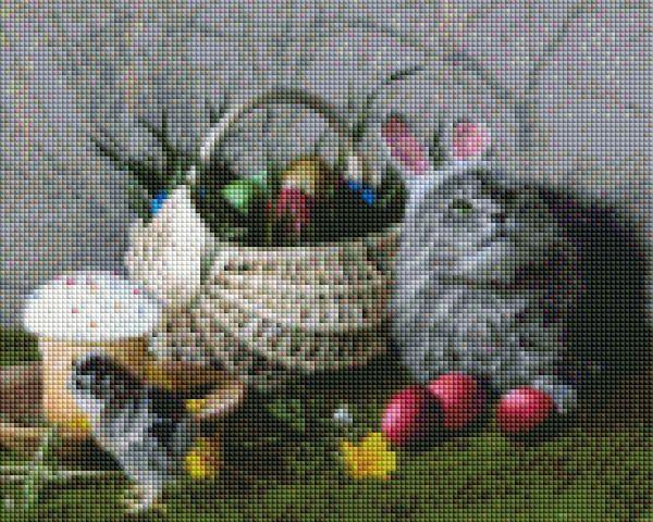 Diamond Painting Vrolijk Pasen! eindresultaat Hobby Painter